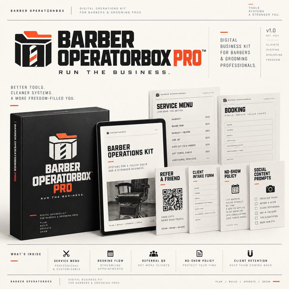Barber OperatorBox operations kit