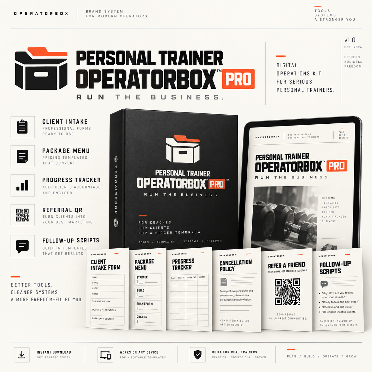 Personal Trainer OperatorBox operations kit